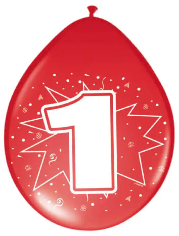 1 års ballonger - 8 st