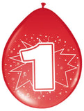 1 års ballonger - 8 st
