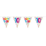 10 years happy bday dots bunting - meter