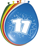 11 års ballonger 30cm 8 st