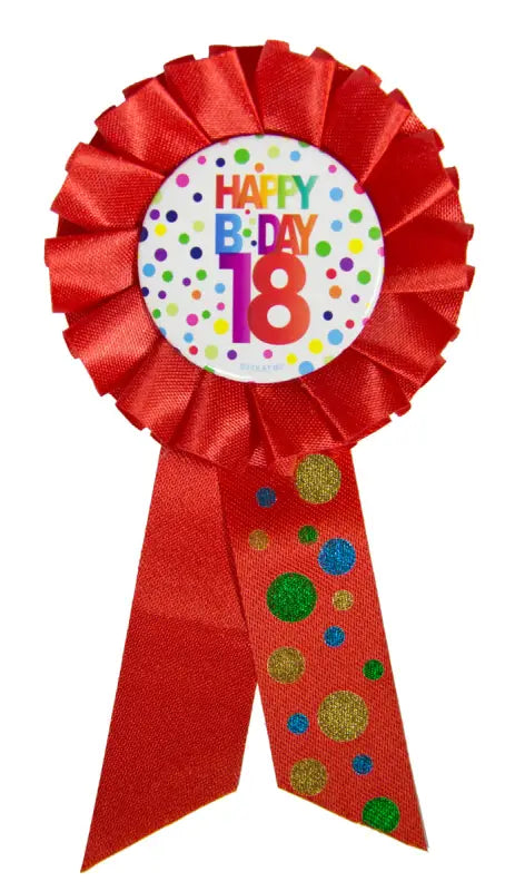 18 år grattis på födelsedagen dots rosette