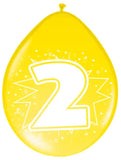 2 års ballonger - 8 st