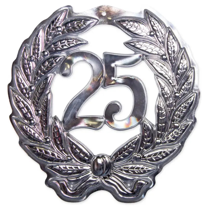 25 års silver 3d-dörrsköld
