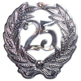 25 års silver 3d-dörrsköld