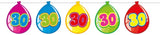 30-årsdag balloon garland - 10 meter