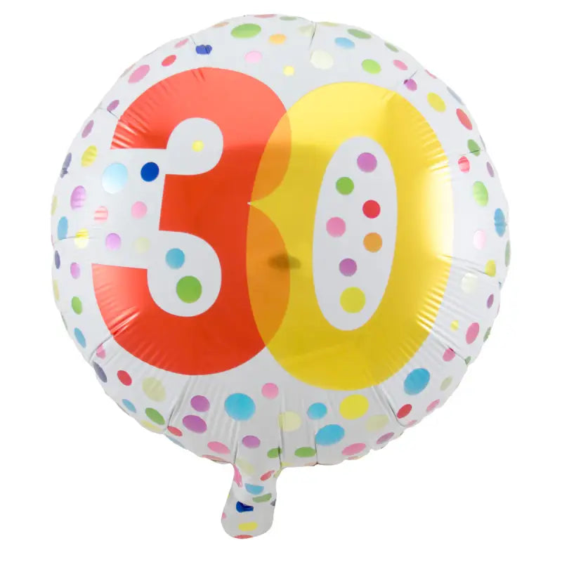 30 years happy bday dots folie balloon - 45cm