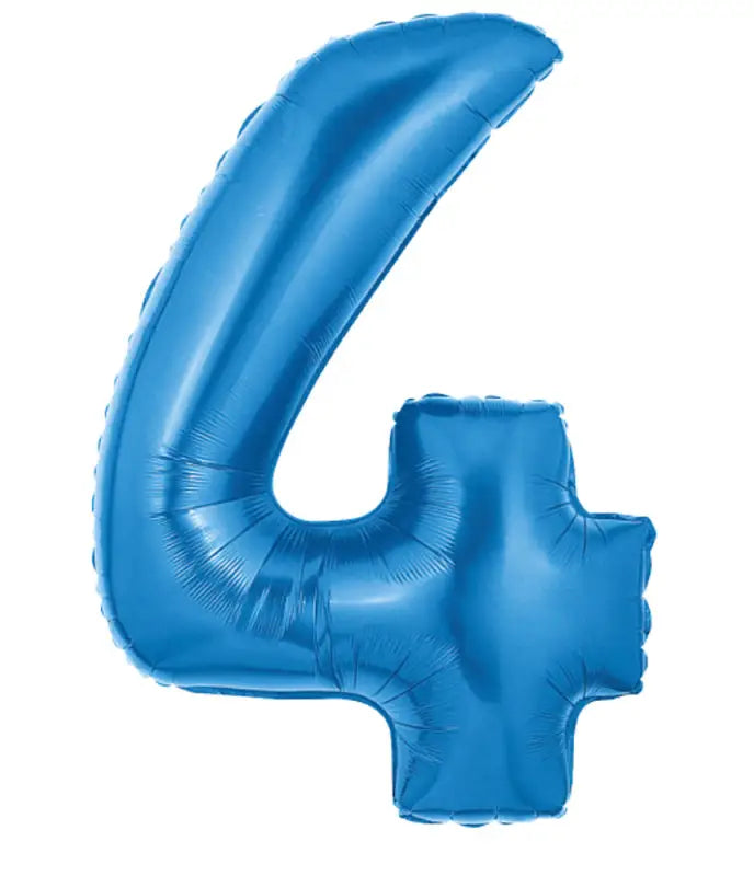 4 års folie / heliumballong blå - 102cm