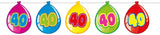 40-årsdag balloon garland - 10 meter