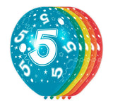 5 års födelsedagsballonger - st