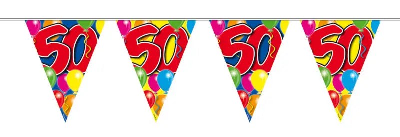 50 years garland balloons - 10 meter