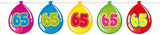 65-årsdag balloon garland - 10 meter