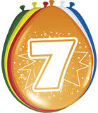 7 års ballonger - 8 st