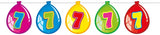 7 års födelsedagsballonggirland - 10 meter
