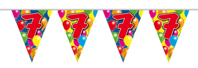 7 years garland balloons - 10 meter