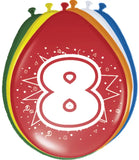 8 års ballonger 30 cm - st