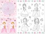 Aktiviteter bordstablett - pretty princess - 6 stycken