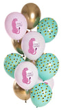 Ballonger Birthday Panther 33cm - 12 stycken - Ballong