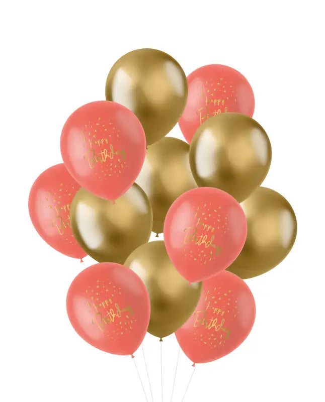 Ballonger golden dusk 30cm - 12 stycken