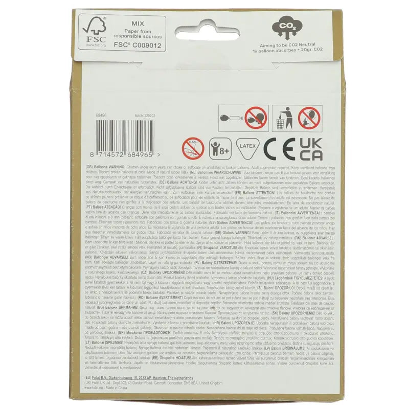 Ballonger golden dusk 30cm - 12 stycken