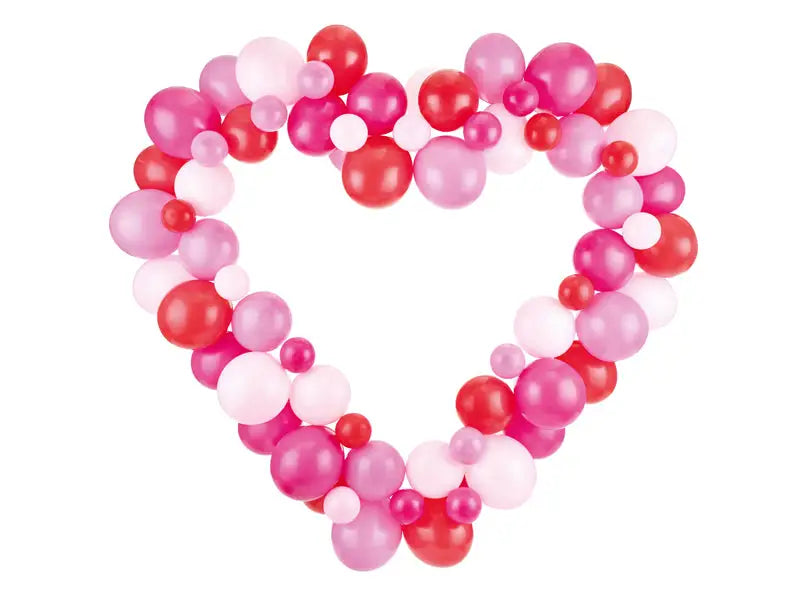 Balloon garland with frame pink 160 cm