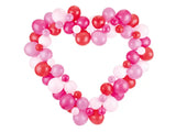 Balloon garland with frame pink 160 cm