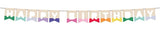 Buntinggirlang - trä - ’happy birthday’ - stripetastic - 4 m