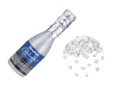 Champagne confetti cannon silver 20.5cm
