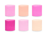 Crepe 5cm/10m set of 6 mix (1 pkt / 6 pc.)
