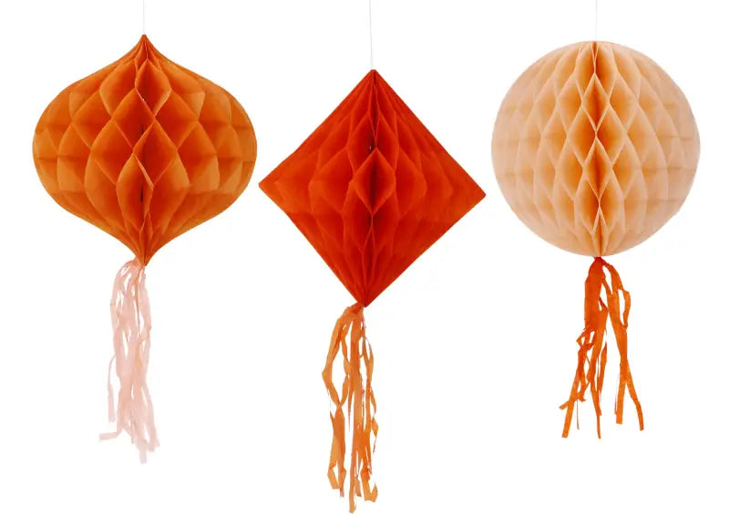 Festdekoration Set - Pretty Peachy - 3 pack - Festdekorationer