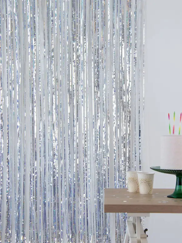 Festgardin - laser beam zilver - 1 x 2 m