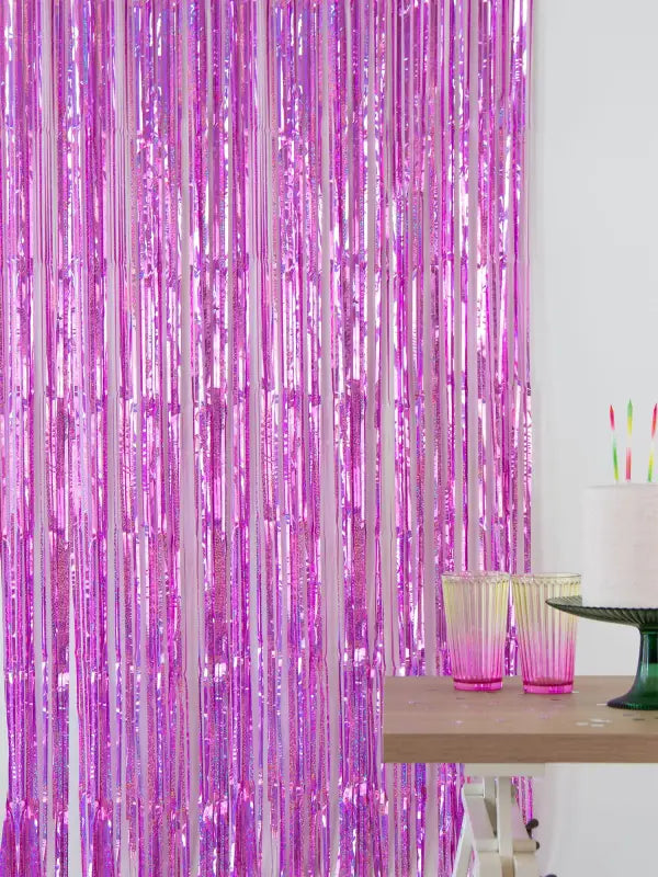 Festgardin - sparkling pink - 1 x 2 m