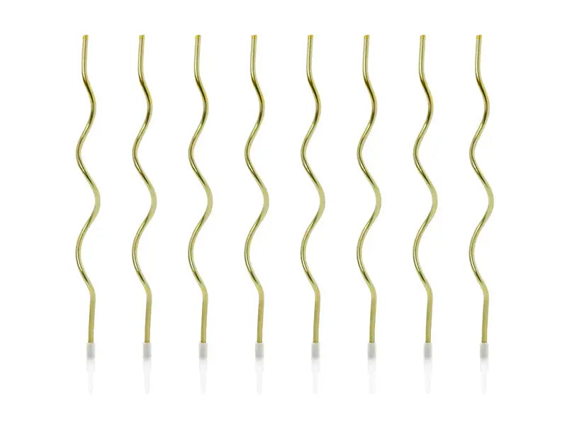 Födelsedagsljus skruvade guld