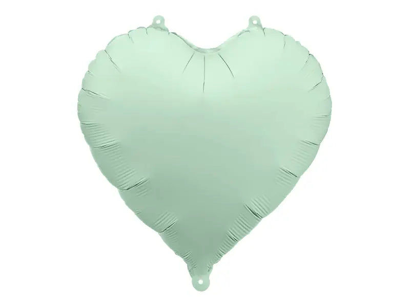 Foil balloon heart 45cm green