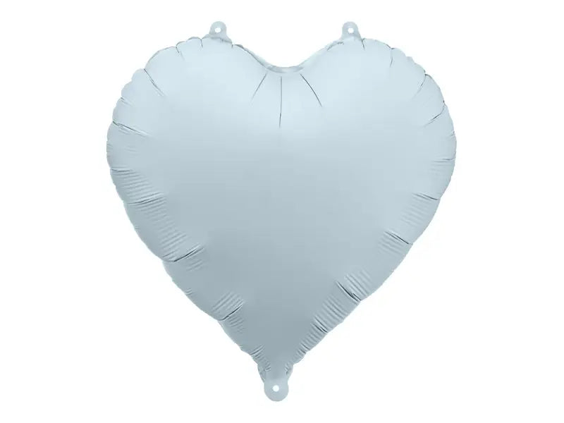 Foil balloon heart 45cm misty blue