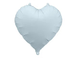 Foil balloon heart 45cm misty blue
