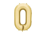 Foil balloon number ’0’ 86 cm gold