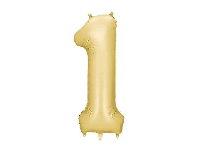 Foil balloon number ’1’ 86 cm gold