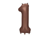 Foil balloon number ’’1’’ 86 cm mocha