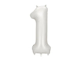 Foil balloon number ’’1’’ 86 cm silver