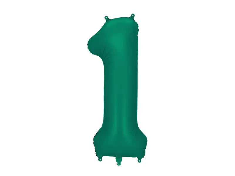 Foil balloon number ’’1’’ 86cm bottle green