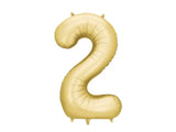 Foil balloon number ’2’ 86 cm gold