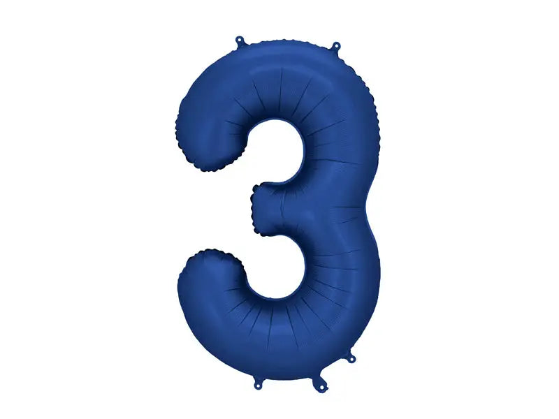 Foil balloon number ’3’ 86cm navy