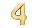 Foil balloon number ’4’ 86 cm gold