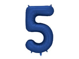 Foil balloon number ’5’ 86cm navy