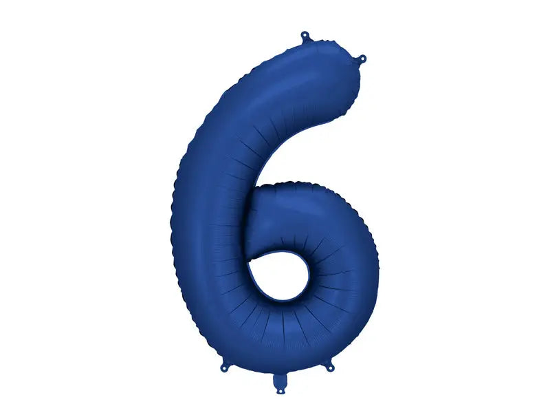 Foil balloon number ’6’ 86cm navy