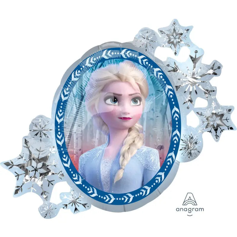 Foil balloon - shape - frozen - elsa - 76 x 66 cm