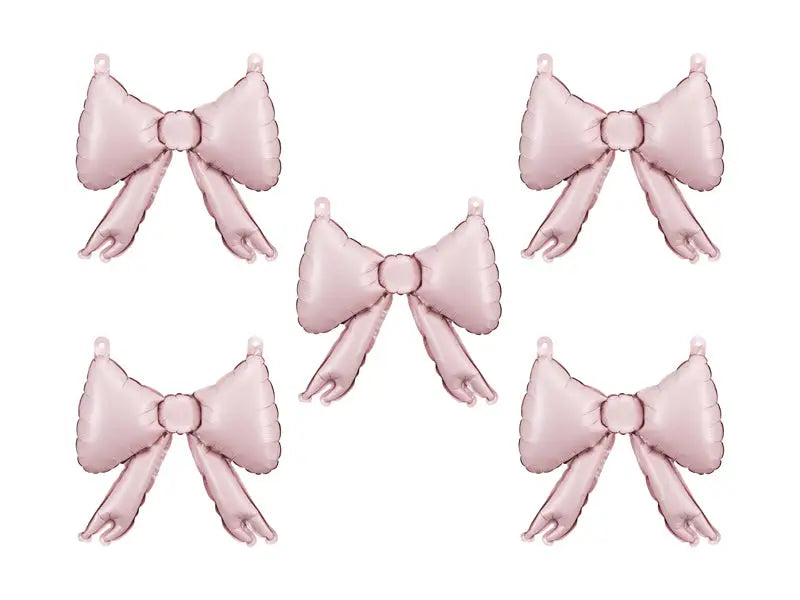 Foil balloons for garlands bows 25.5 x 25 cm powder pink (1 pkt / 5 pc.)