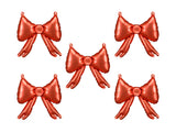 Foil balloons for garlands bows 25.5 x 25 cm red (1 pkt / 5 pc.)