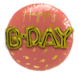 Folieballong 3D Golden Dusk - 56 cm - Folieballong