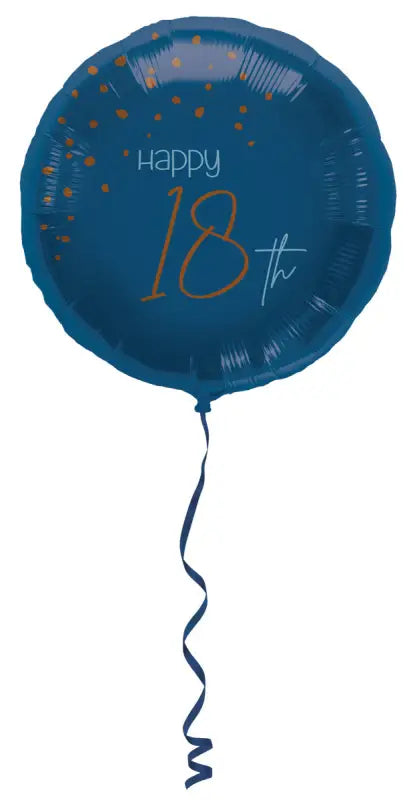 Folieballong Elegant True Blue 18 Years - 45cm - Folieballong